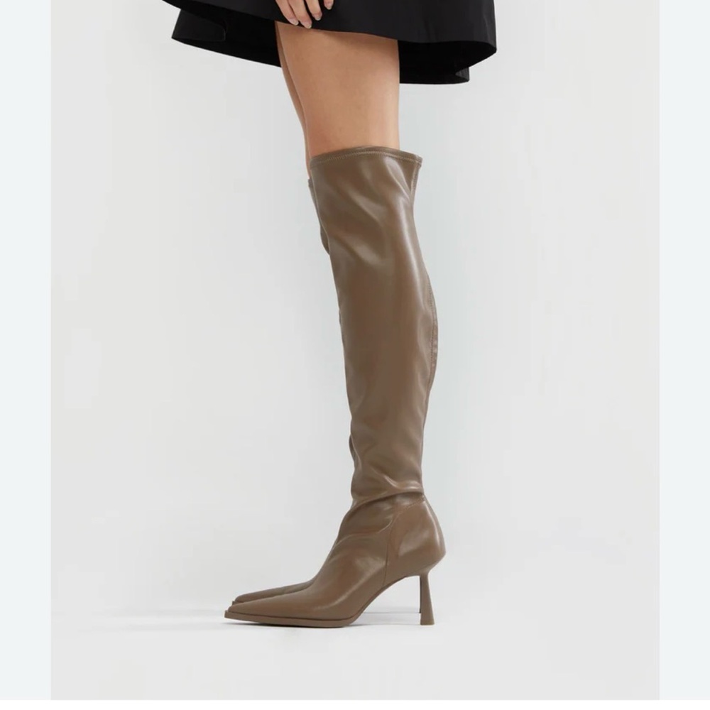 OAK + FORT Tan Heeled Boots
